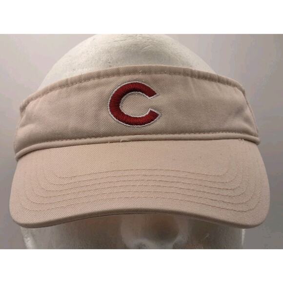 47 Brand Other - Genuine Chicago‎ Cubs Pink Visor 47 Brand MLB Red C Logo Hook And Loop Strap